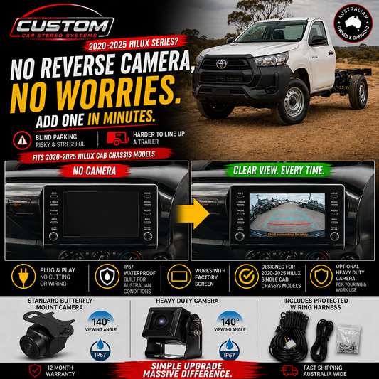 Toyota Hilux 2015-2025 Reverse Camera Kit