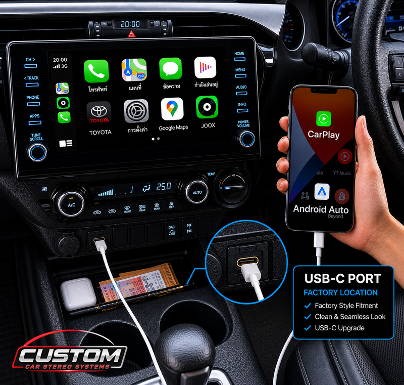 Toyota USB A to USB C Converter