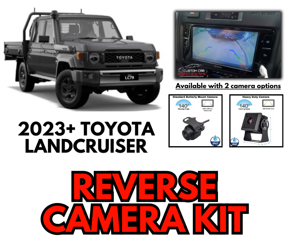 Toyota Land Cruiser 70 / 76 / 78 / 79 Series Facelift 2.8L & 4.5L 9/2023 + Reverse Camera Kit