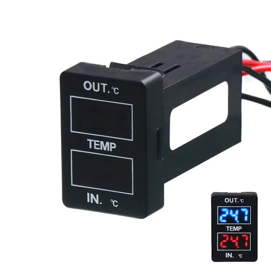 Digital Dual Thermometer / Temperature Display for Toyota + Mitsubishi