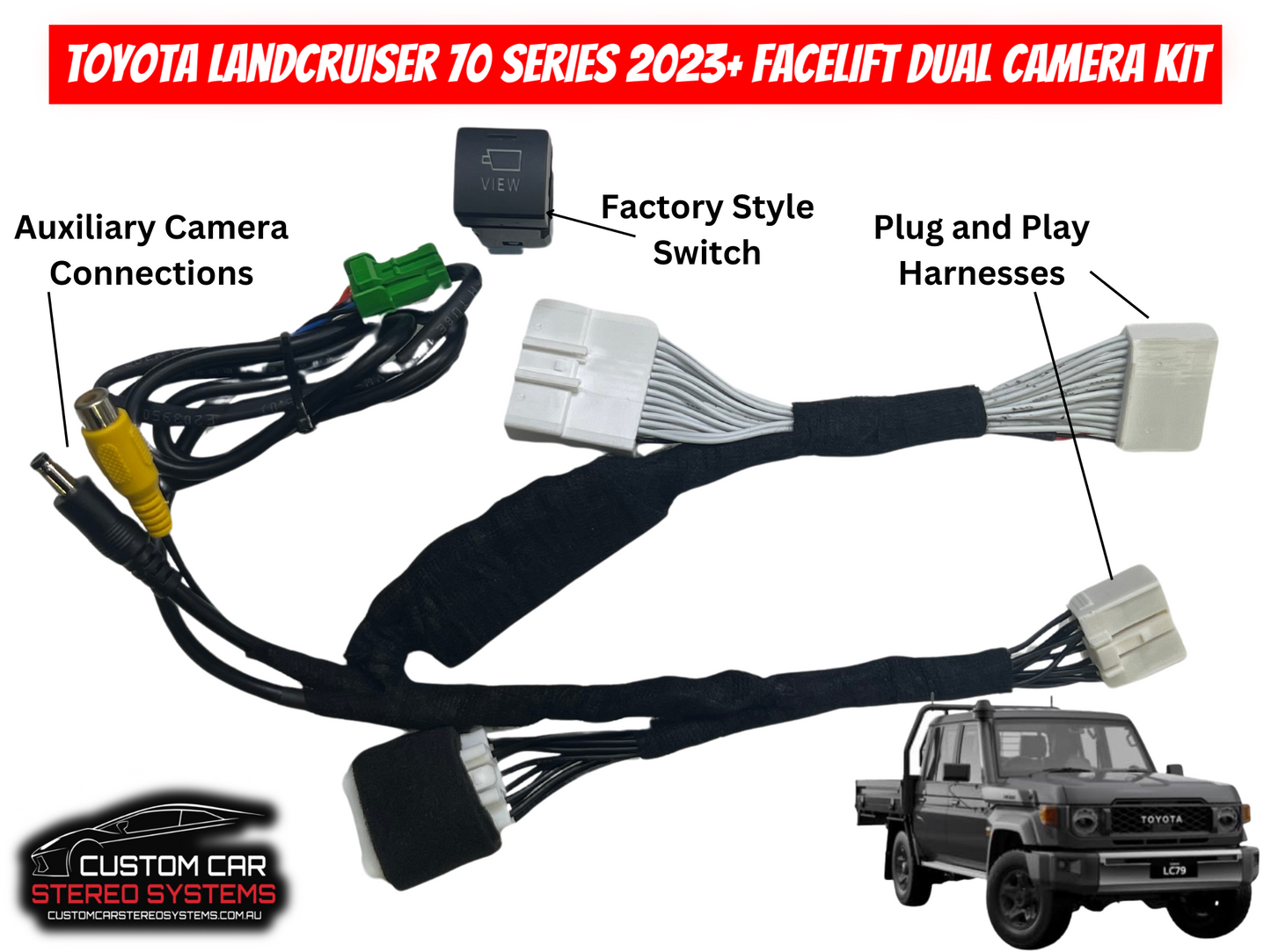 Toyota Land Cruiser 70 Series FACELIFT 2023+ Dual Camera Switch / Module