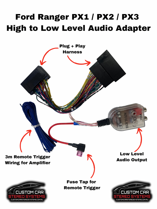 Ford Ranger PX1 PX2 PX3 Plug and Play Amplifier Audio Adapter