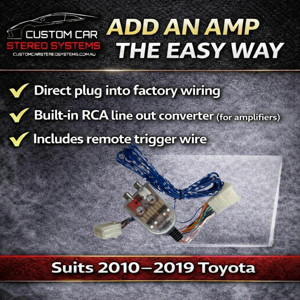 Toyota Plug and Play Amplifier Audio Adapter with Remote Wire