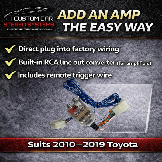 Toyota Plug and Play Amplifier Audio Adapter with Remote Wire
