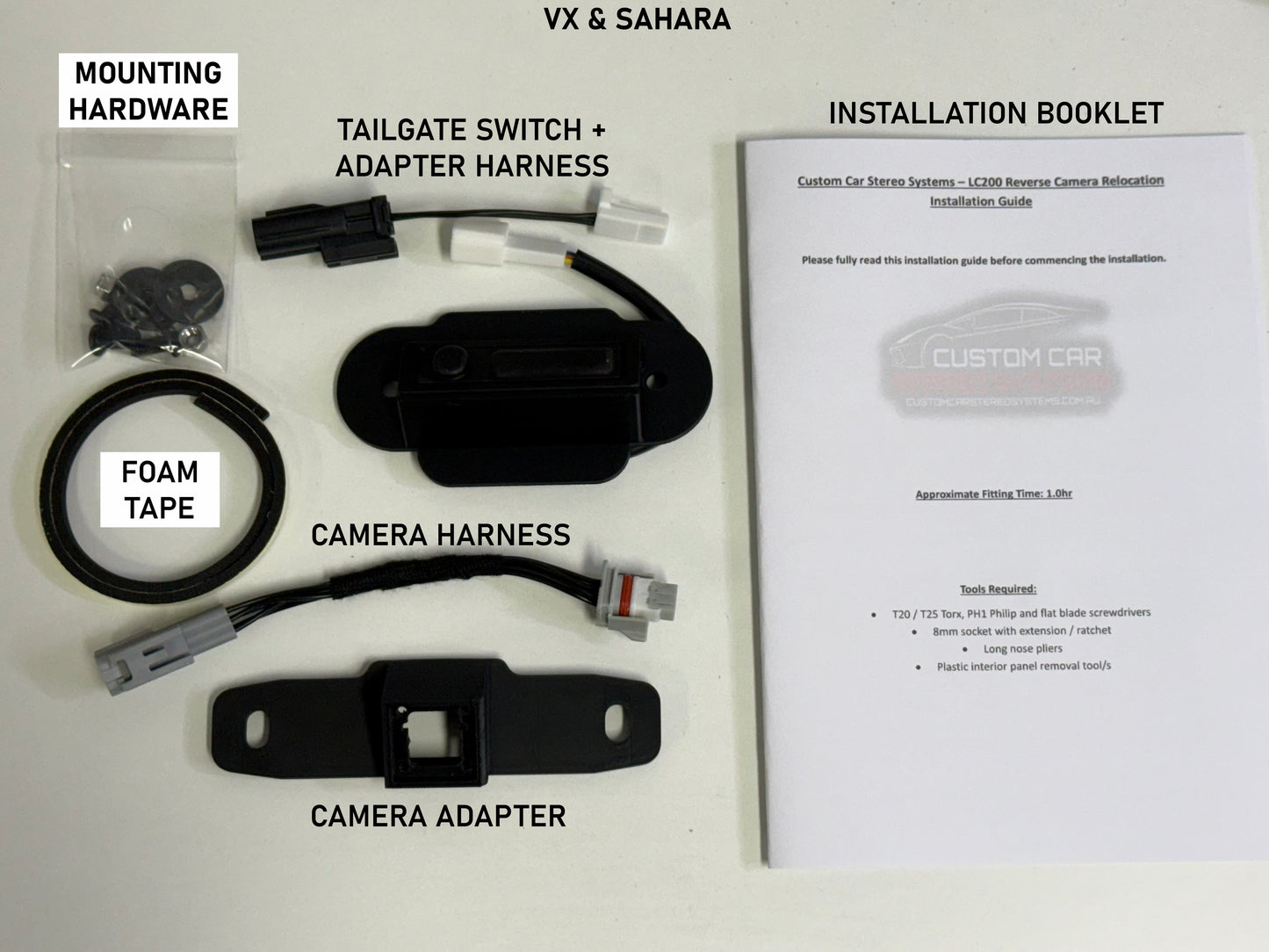 Toyota Land Cruiser 200 Series Reverse Camera Relocation Kit